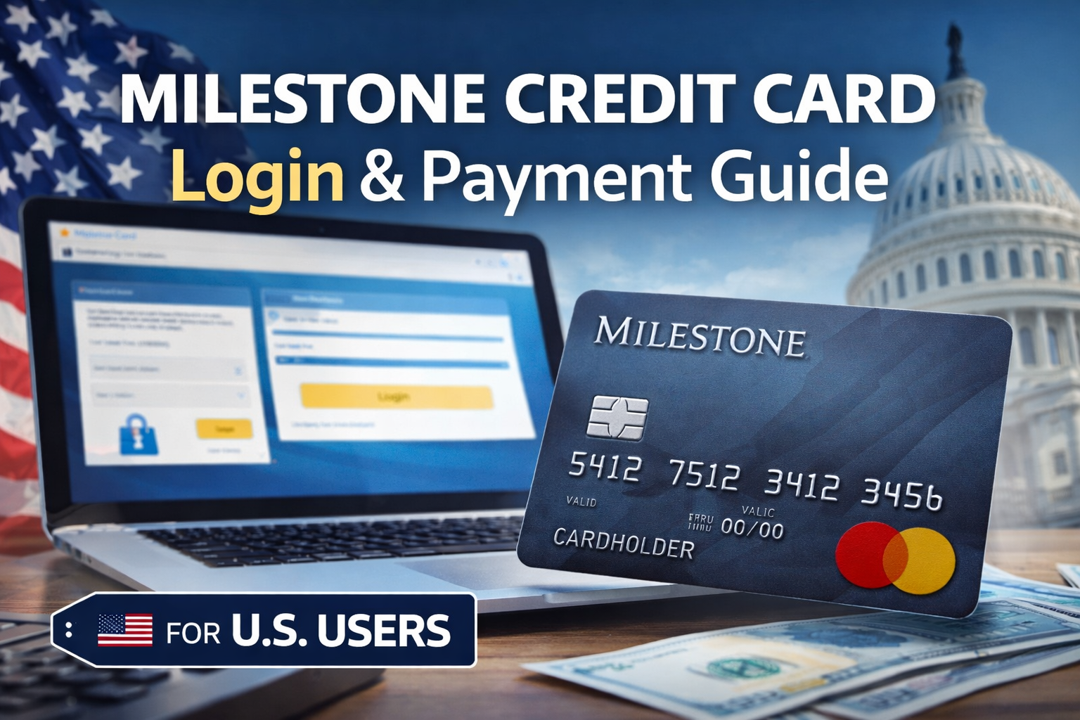 milestone credit card login